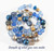 Denim Blue and bronze stackable bracelet bead mix Denim Blue and bronze stackable bracelet bead mix