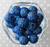 20mm Bright Navy blue rhinestone bubblegum beads