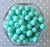 12mm Aqua solid bubblegum beads for children's jewelry
