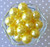 20mm Lemon yellow pearl chunky bubblegum beads