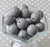 Grey 20mm solid colored chunky acrylic beads