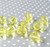 20mm Lemon yellow faceted bubblegum beads