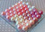 Pink, ivory, and coral pearls bulk order bubblegum bead kit