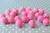 20mm Shocking Pink AB rhinestone bubblegum beads jumbo pave resin bead