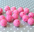 20mm Shocking Pink AB rhinestone bubblegum beads