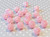 20mm Pink Grapefruit AB rhinestone bubble gum chunky beads