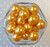20mm Golden orange pearl bubblegum beads wholesale