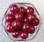 20mm Dark red pearl bubblegum beads