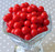 12mm Red solid bubblegum beads