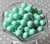 12mm Mint green solid bubblegum beads