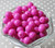 12mm Wild berry fuchsia acrylic small plastic beads in bulk