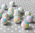 20mm Easter confetti AB rhinestone bubblegum beads