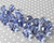 20mm Navy blue faceted bubblegum beads