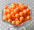 12mm Tangerine orange acrylic plastic beads wholesale