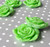 42mm Spring green resin flower beads