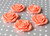 42mm Apricot resin flower beads