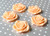 42mm Peach resin extra large flower beads