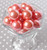 Wholesale 20mm Coral rose pearl bubblegum beads - 100 piece