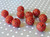 Wholesale 20mm Red rhinestone bubblegum beads - 100 piece