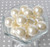 Wholesale 20mm Ivory pearl bubblegum beads - 100 piece