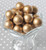 Wholesale 20mm Matte gold pearl bubblegum beads - 100 piece