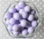 16mm Lavender purple solid bubblegum beads