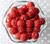 16mm Red rhinestone bubblegum beads