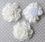 4" Ivory - Chiffon and lace fabric flower