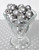 20mm Grey polka dot bubblegum beads for children's jewelry