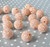 20mm light apricot peach rhinestone bubblegum beads for chunky bracelets