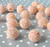 20mm light apricot peach rhinestone bubblegum beads for chunky necklaces