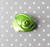 1.5" Lime green - Pointed rosette satin flower