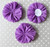 3" Sugar plum purple - Ballerina chiffon flower