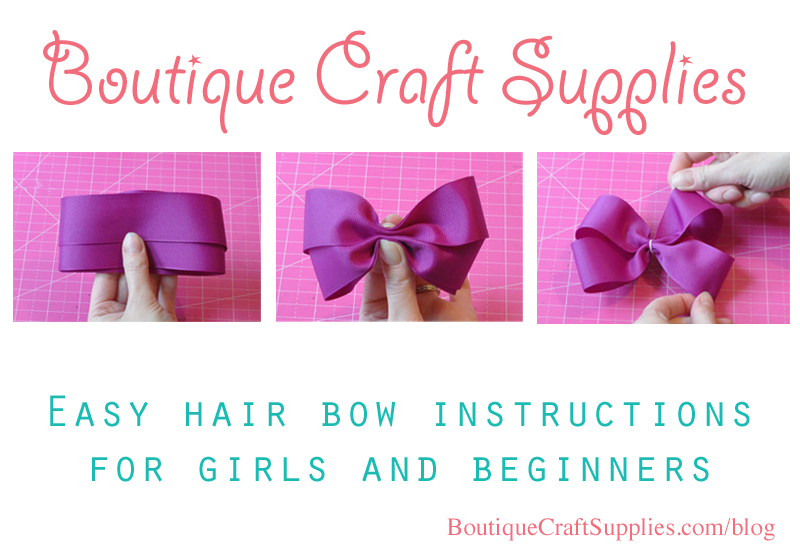 Easy hair bow instructions for girls