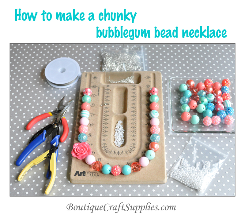 Chunky shop bubblegum necklace