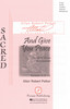 Product image for And Give You Peace | Pavane Publishing | SATB | My Worship Store