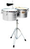 Product image for Deep-Shell Chrome Finish Timbales | Tycoon Percussion | 14 inch. & 15 inch. | My Worship Store