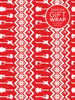 Product image for Hal Leonard Wrapping Paper - Red and White Holiday Guitar Theme |  |  | My Worship Store