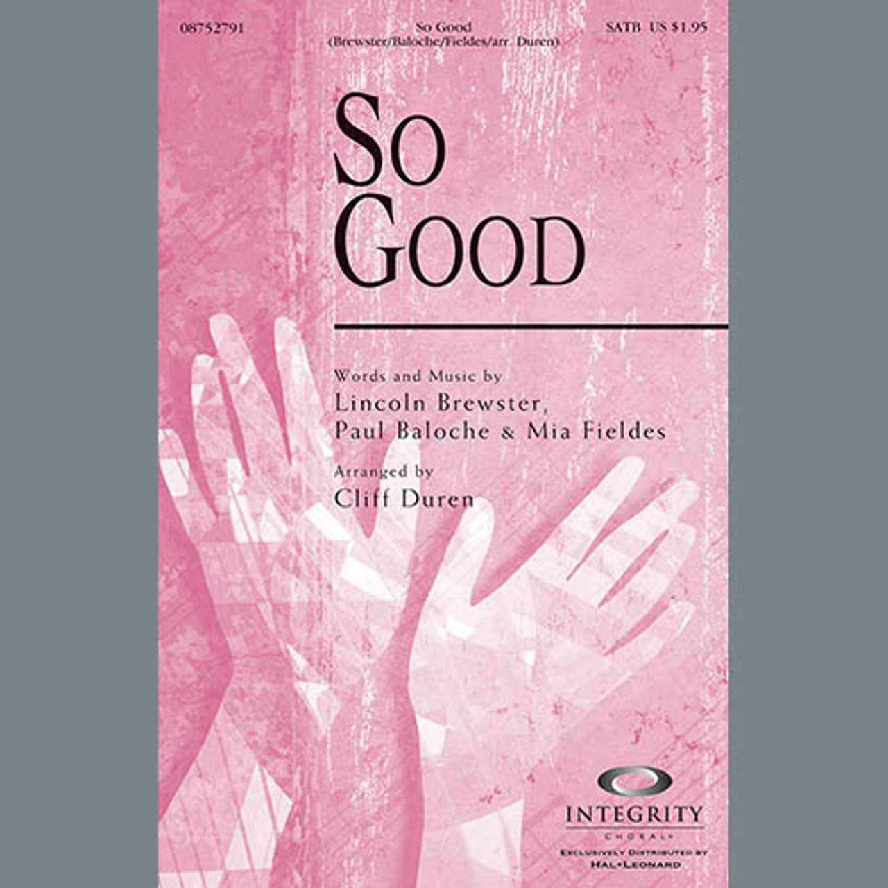 So Good - Clarinet 1 & 2 | Lincoln Brewster | Choral Instrumental Pak | Digital Sheet Music | My Worship Store