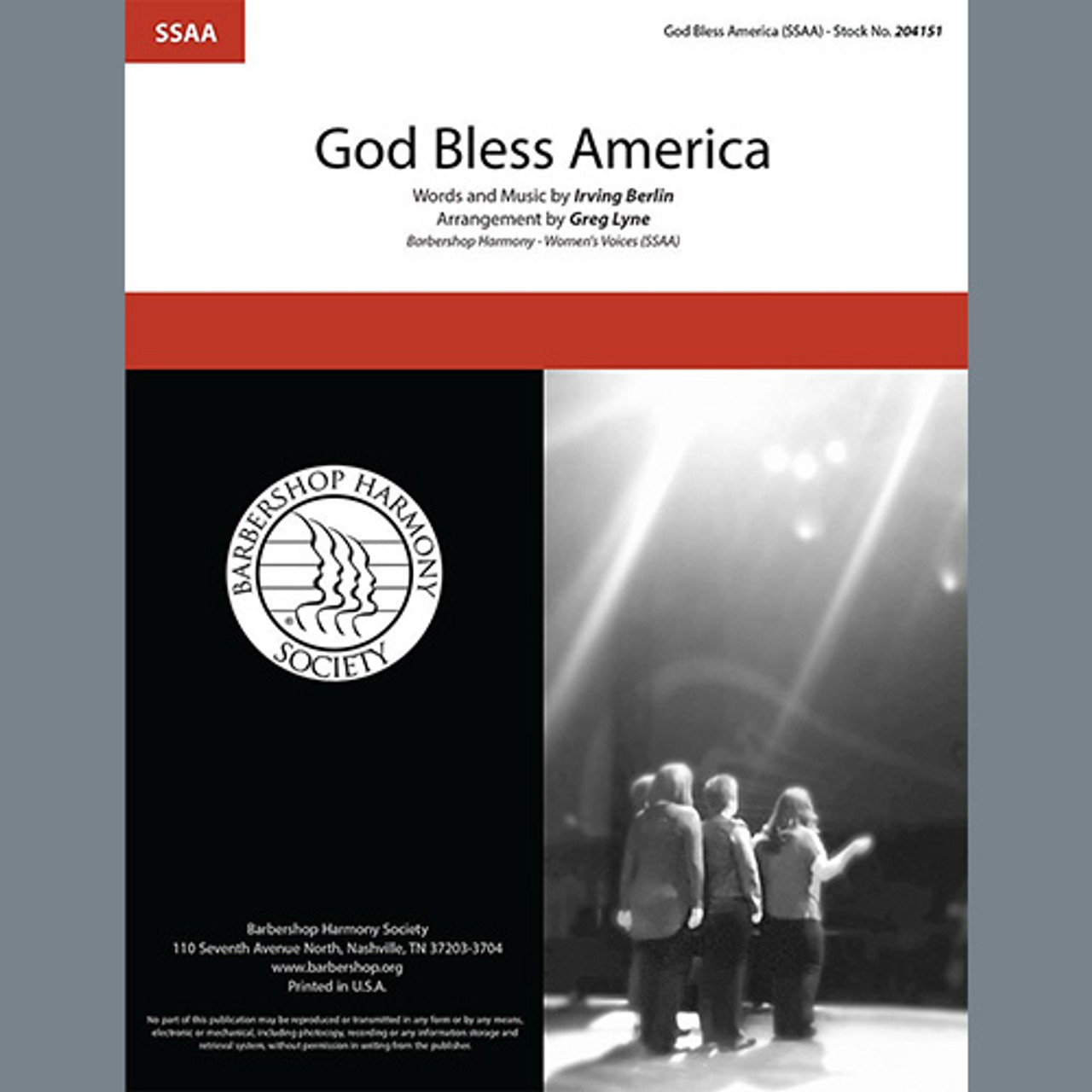 God Bless America (arr. Greg Lyne) | Choral | Digital Sheet Music | My Worship Store