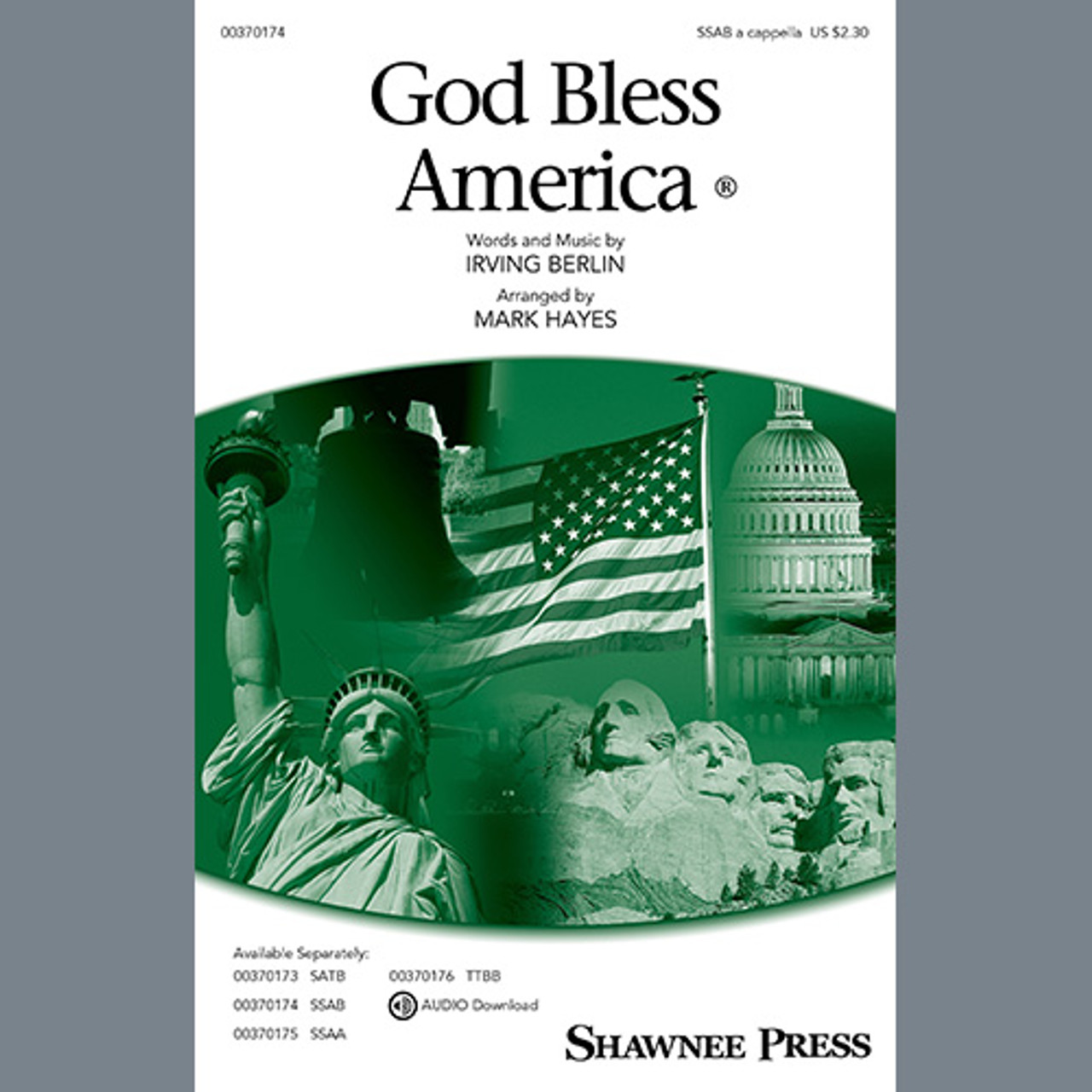 Product image for God Bless America (arr. Mark Hayes) | Choral | Digital Sheet Music | My Worship Store
