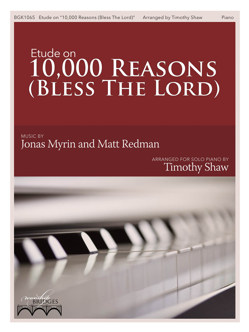 Product image for Etude on 10,000 Reasons | Fred Bock Music Company | Piano Solo | My Worship Store