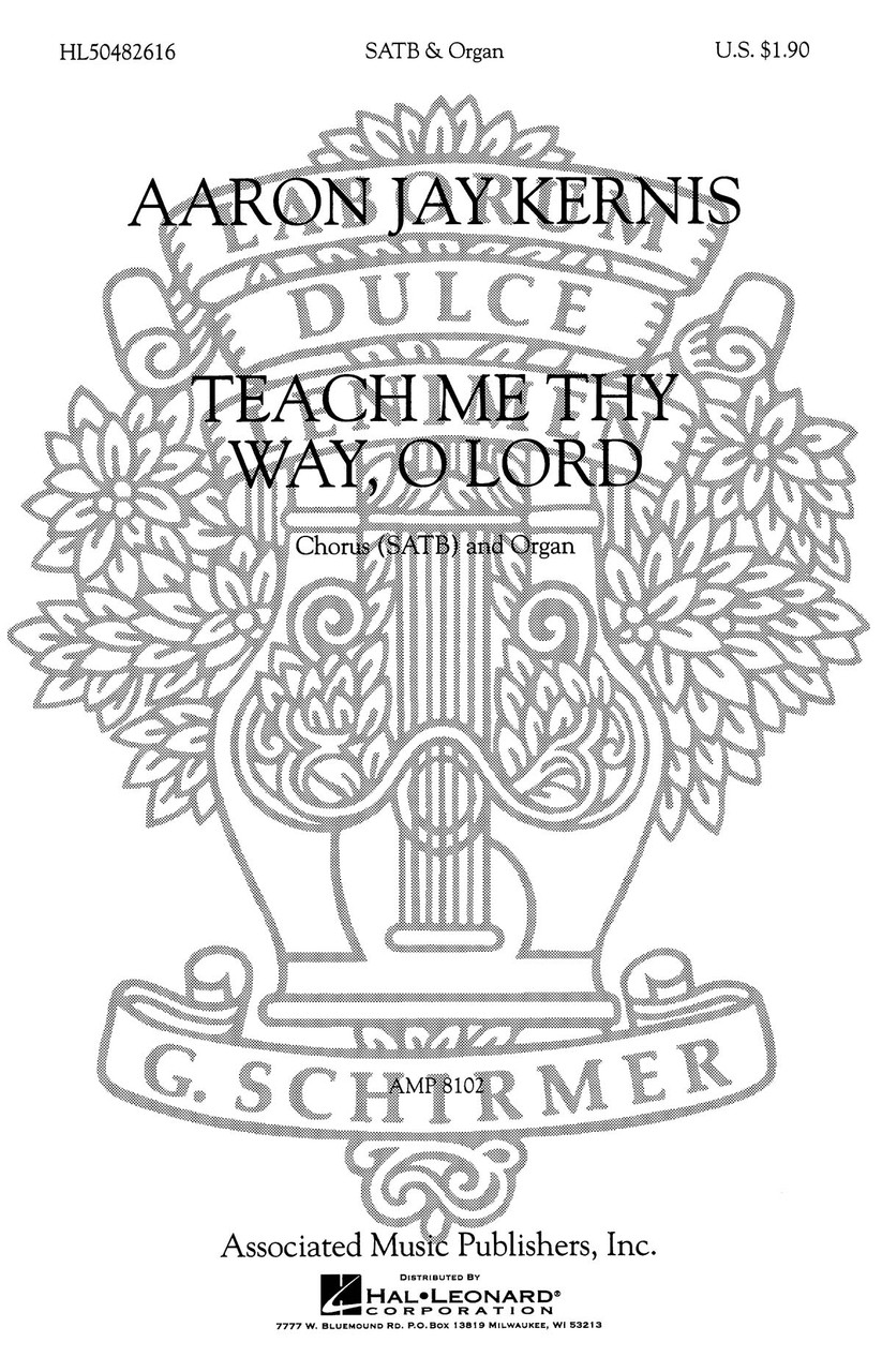 Product image for Teach Me Thy Way O Lord | Schirmer | SATB with Organ | My Worship Store