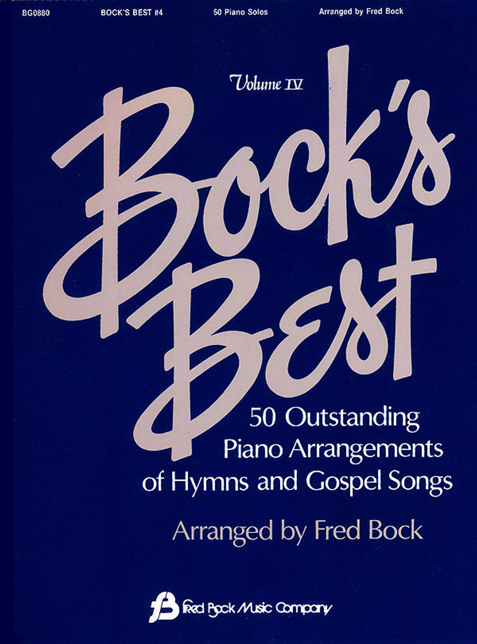 Product image for Bock's Best - Volume 4 | Fred Bock Music Company | Piano Solo | My Worship Store