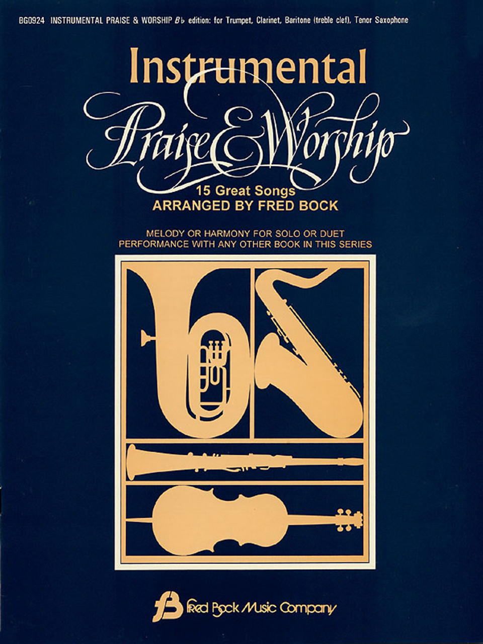 Product image for Instrumental Praise and Worship Bb | Fred Bock Music Company |  | My Worship Store