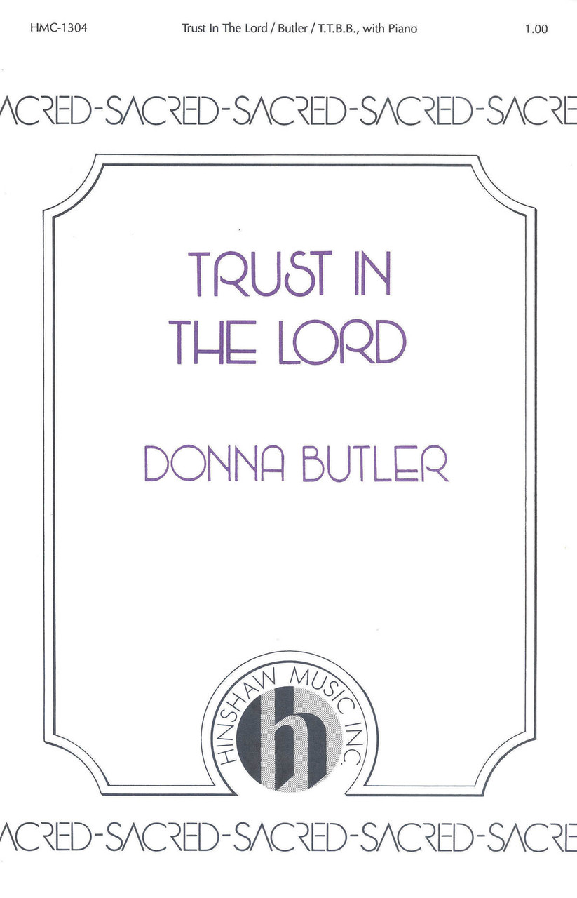 Product image for Trust in the Lord | Hinshaw Music | TTBB | My Worship Store