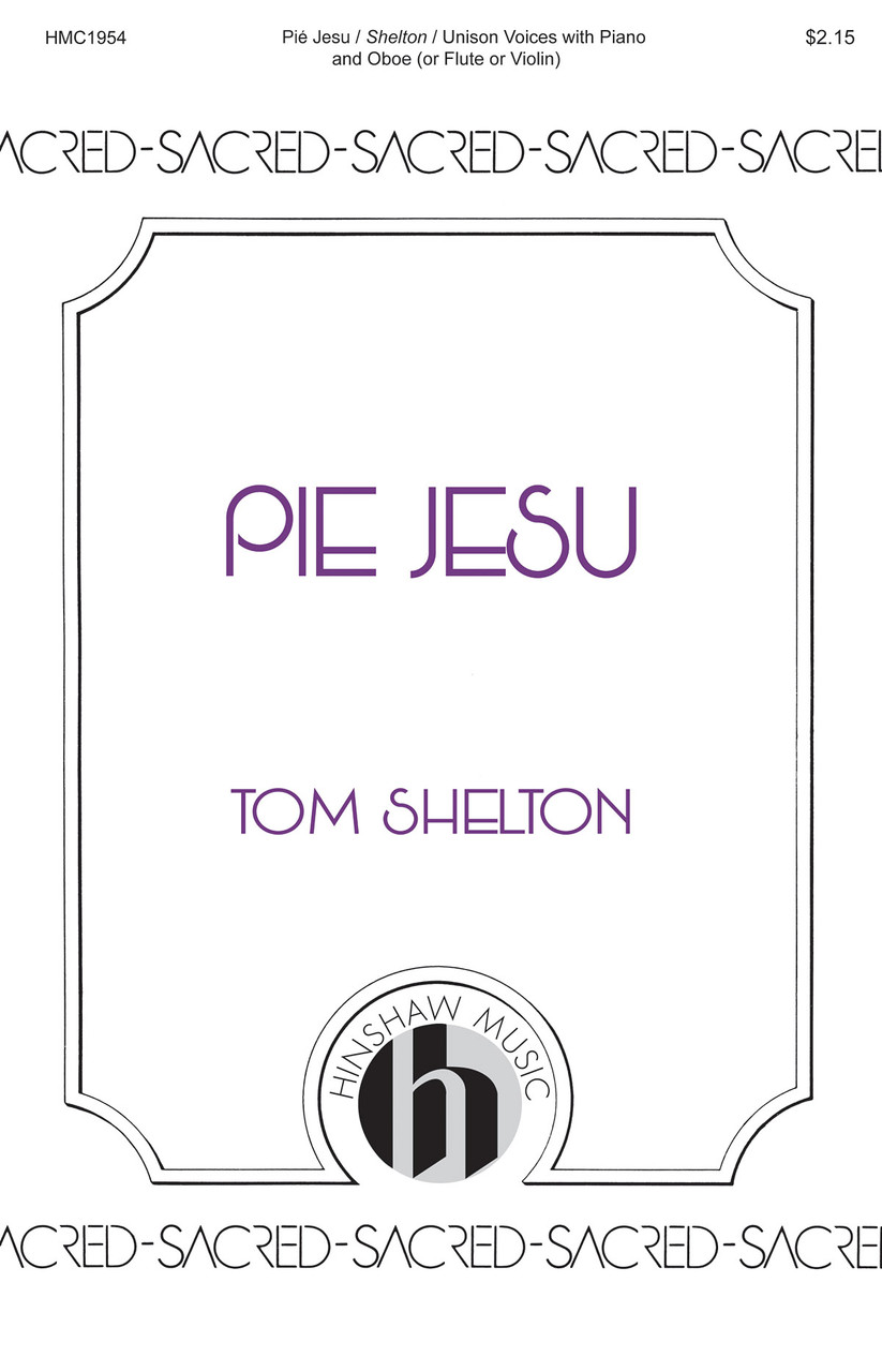 Product image for Pie Jesu | Hinshaw Music | Unison | My Worship Store