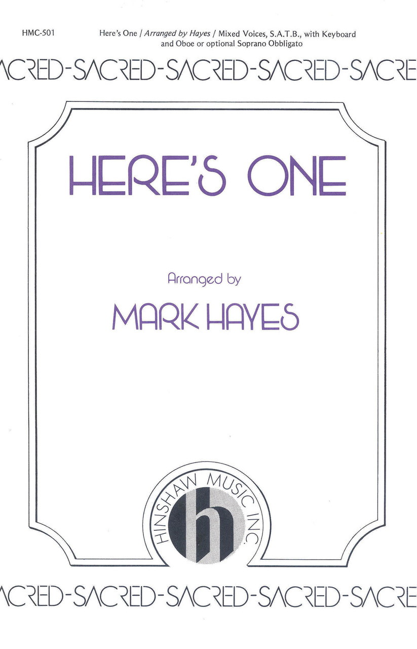 Product image for Here's One | Hinshaw Music | SATB | My Worship Store