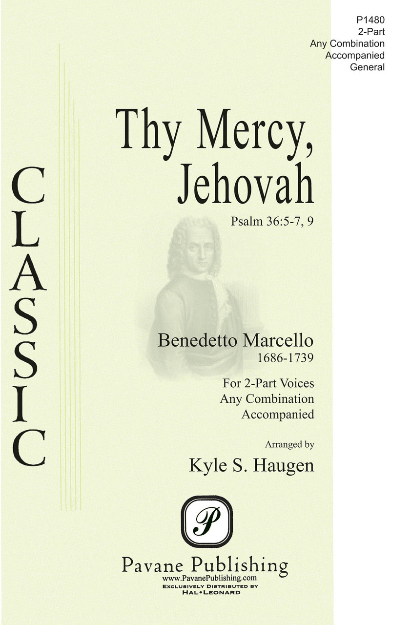 Product image for Thy Mercy, Jehovah | Pavane Publishing | 2-Part any combination | My Worship Store
