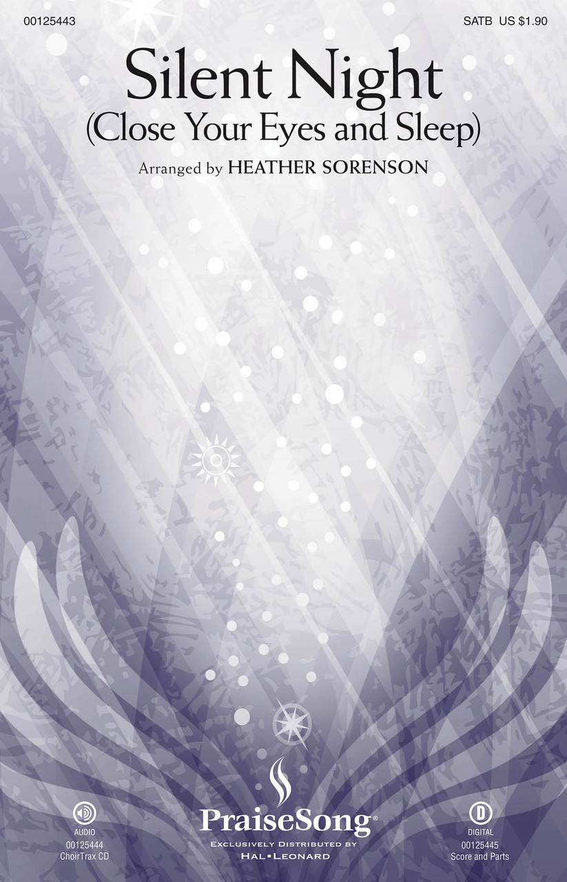 Product image for Silent Night (Close Your Eyes and Sleep) | PraiseSong | ChoirTrax CD | My Worship Store